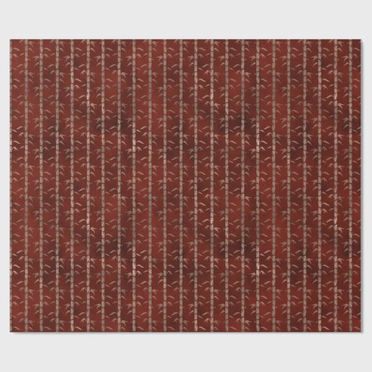 Japanisch Tranquil Bamboo Muster Geschenk Geschenkpapier (Flach)