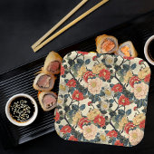 Japanisch Ukiyo-E Art Floral Pattern Pappteller