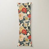Japanisch Ukiyo-E Art Floral Pattern Seitenschläferkissen (Vorderseite Vertikal)