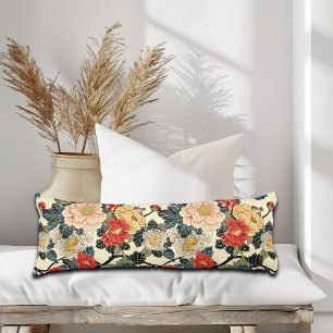 Japanisch Ukiyo-E Art Floral Pattern Seitenschläferkissen