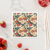 Japanisch Ukiyo-E Art Floral Pattern Serviette (Beispiel)
