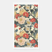 Japanisch Ukiyo-E Art Floral Pattern Serviette (Vorderseite)