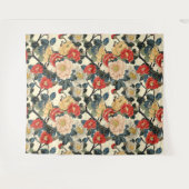 Japanisch Ukiyo-E Art Floral Pattern Wandteppich (Vorderseite (Horizontal))