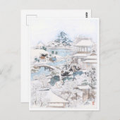 Japanisch Ukiyo-e des 47 Ronin-kämpfenden Samur Postkarte (Vorne/Hinten)