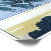 Japanisch Ukiyo-e des Fudesute-Berges Poster (Ecke)