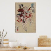 Japanisch Ukiyo-e Hangakujo von Yoshitoshi Poster (Küche)