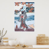 Japanisch Ukiyo-e Momiji to onna by Kunisada Poster (Küche)