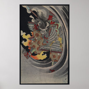 Japanisch Ukiyo-e Yokai Ghost von Yoshitoshi Poster