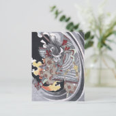 Japanisch Ukiyo-e Yokai Ghost von Yoshitoshi Postkarte (Stehend Vorderseite)
