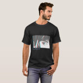 Japanisch Vaporwave Anime Eyes Ästhetische Glitch  T-Shirt (Vorne ganz)