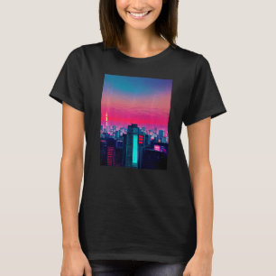 Japanisch Vaporwave asiatisch Inspiriert 80er Retr T-Shirt