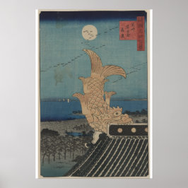 Japanisch Vintag Bishu Nagoya Shinke Art Poster