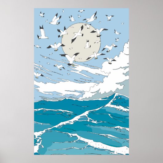 Japanisch Vintag Seqscape Poster (Vorne)