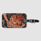 Japanisch Vintag Woodblock Oni King Shutendoji Gepäckanhänger (Vorderseite (Horizontal))