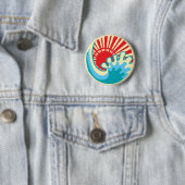 Japanisch Vintager Stil Button (Beispiel)