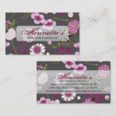 Japanisch Vintages Kimono Muster Visitenkarte (Vorne/Hinten)