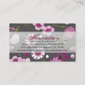 Japanisch Vintages Kimono Muster Visitenkarte (Rückseite)