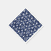 Japanisch wagara asanoha geometrisch weiß serviette (Ecke)