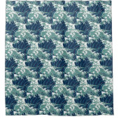 Japanisch Wave Vintag Duschvorhang (Vorderseite)