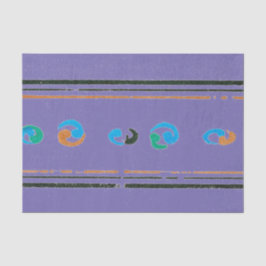 JAPANISCH WOODBLOCK DRUCKEN IN LILA GEWEBSBUCH SEIDENPAPIER