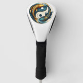Japanisch Yin Yang Symbol Koi Fish Golf Headcover (Vorderseite)