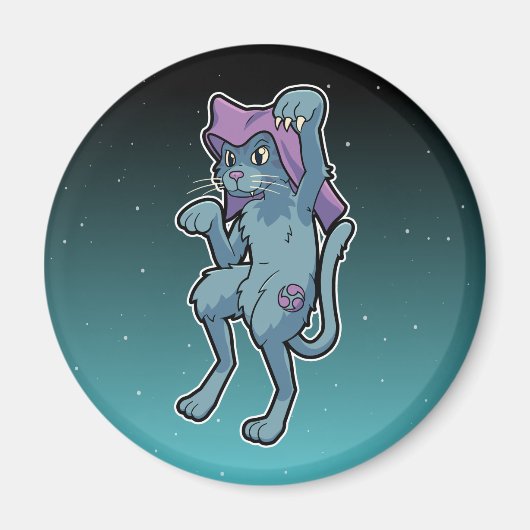 Japanisch Yokai Cat - Niedlich Bakeneko Magnet (Vorne)