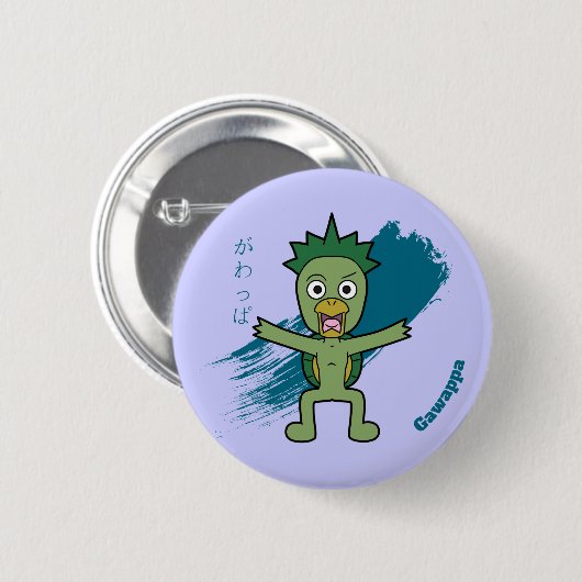 Japanisch Yokai Gawappa Button (Vorne & Hinten)