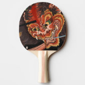 Japanisch Yokai Oni King Shutendoji Fine Art Tischtennis Schläger (Rückseite)