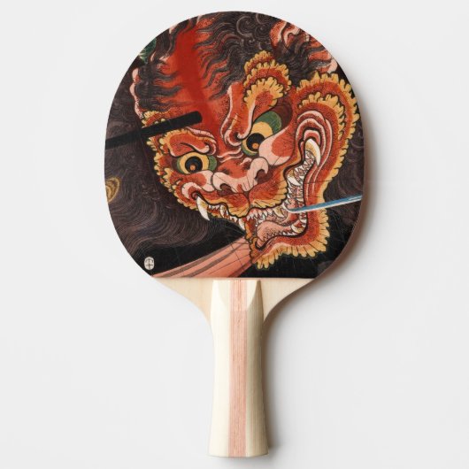 Japanisch Yokai Oni King Shutendoji Fine Art Tischtennis Schläger (Vorderseite)