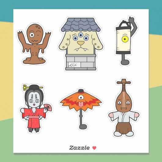 Japanisch Yokai Vinyl Sticker Set 2