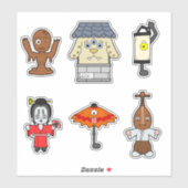 Japanisch Yokai Vinyl Sticker Set 2 (Blatt)