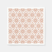 Japanisch Yukata Jinbei Asanoha ensyucha Serviette (Vorderseite)