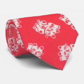 Japanisch Yukata Textile, Maneki Neko (Lucky Cat) Krawatte (Gerollt)