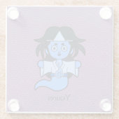 Japanisch Yuurei Ghost: Cartoon Yokai Glasuntersetzer (Rückseite)