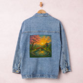 Japanisch Zen Garden Sunset Jeansjacke (Hangar)