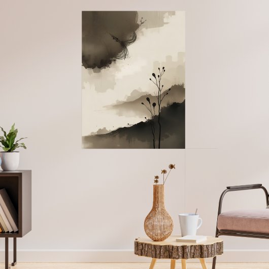 Japanisch Zen Minimalistisch Poster Calm Modern (Wohnzimmer 3)