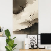 Japanisch Zen Minimalistisch Poster Calm Modern (Heimbüro)