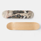 Japanisch zwei geishas maiko ukiyo-e Vintag Skateboard (Horizontal)