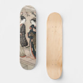 Japanisch zwei geishas maiko ukiyo-e Vintag Skateboard (Vorderseite)