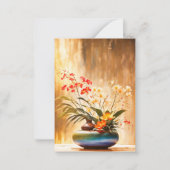 JapanischBlumenarrangements Ikebana Mitteilungskarte (Vorderseite)