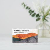 Japanische Abstrakte Handkunst Visitenkarte (Stehend Vorderseite)