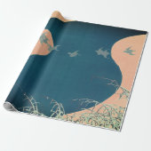JAPANISCHE ABSTRAKTE KROWS FLYING Wrapping Paper Geschenkpapier (Ungerollt)