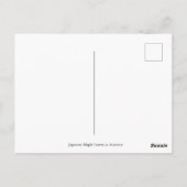 Japanische Ahorn-Blätter im Herbst Postkarte (Rückseite)