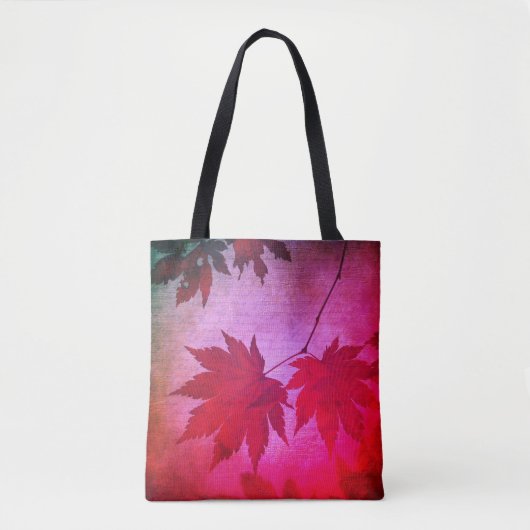 Japanische Ahornbaum-Blätter und Skriptfall Tasche (Vorderseite)