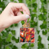 Japanische Ahornbaum in Wasserfarbe Schlüsselanhänger (Hand)