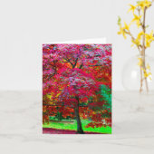 Japanische Ahornbaumkarte Karte (Gelbe Blume)