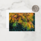 Japanische Ahornbilder im Herbst Mitteilungskarte (Vorderseite/Rückseite Beispiel)