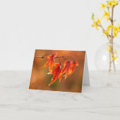 Japanische AhornBlätter Karte (Gelbe Blume)