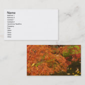 Japanische Ahornfarbe Visitenkarte (Vorne/Hinten)