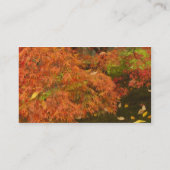 Japanische Ahornfarbe Visitenkarte (Rückseite)